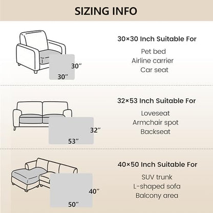 gogobunny Waterproof Blanket for Dogs，Couch Covers for Sectional Sofa
