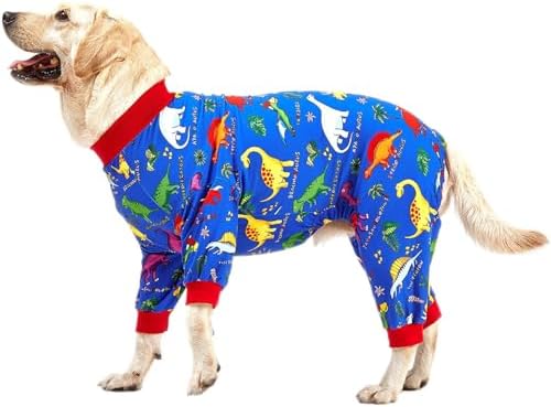 LovinPet Dog Large Dog Pajamas, Lost World Dinosaurs Print, XL