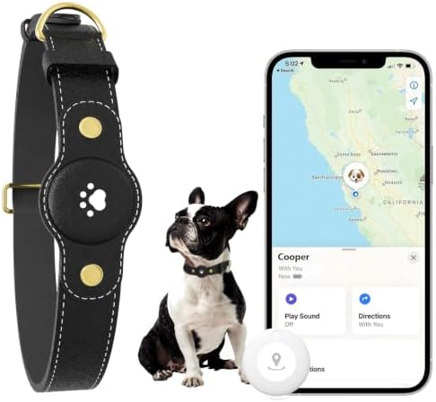 GPS Tracker for Dogs – Smart Dog Collar & Pet Tracker with Real-Time Location, No Monthly Fee, Unlimited Range (iOS & Android) – Fits Small to Large Dogs(Locator Included)