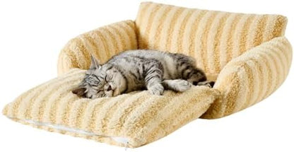 Hollypet Cat Bed Small Dog Orthopedic Couch Beds for Pets up to 13 lbs