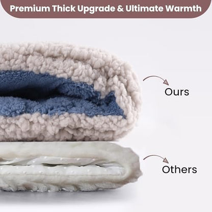 Self Warming Cat Bed, 36 X 23 Inch Reversible Two-Sided Use Self Heating Mat for Cats and Dogs, Washable Cat Warming Pad for Indoor Use, Cozy Flannel Base. (L - 36 X 23 Inch)