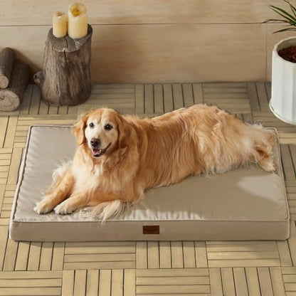 BFPETHOME Outdoor Waterproof Dog Bed for Large Dogs, Washable Cover, 47"