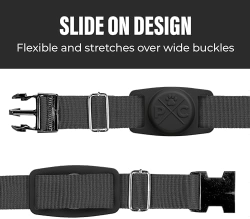 Pup Culture AirTag Dog Collar | Durable & Protective Holder - Track Your Pet Using Apple Technology - for Dogs and Cats