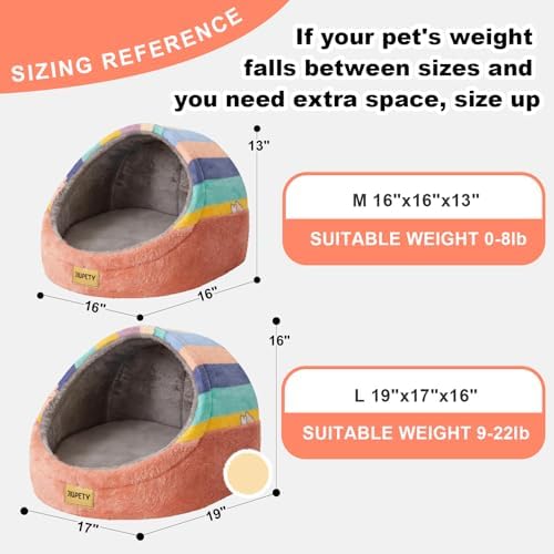 Cute Cat Beds for Indoor Cats, Cat Cave Bed for Kittens, Hideaway Cat House
