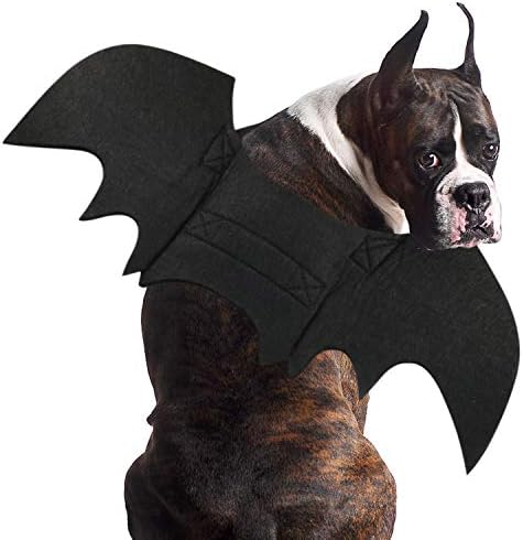 Rypet Dog Bat Costume for Large Dogs, Halloween Pet Costume Bat Wings, XL