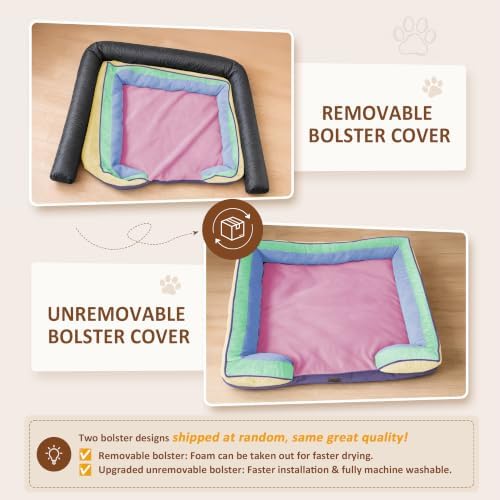 Comfort Expression Orthopedic Dog Bed for Extra Large Dogs with Bolster