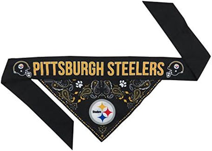 Littlearth NFL Reversible Pet Bandana - Officially Licensed Teams, Sizes XS to XL