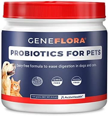 Geneflora Digestive Enzymes Prebiotics & Pet Probiotics for Dogs 3.2 oz