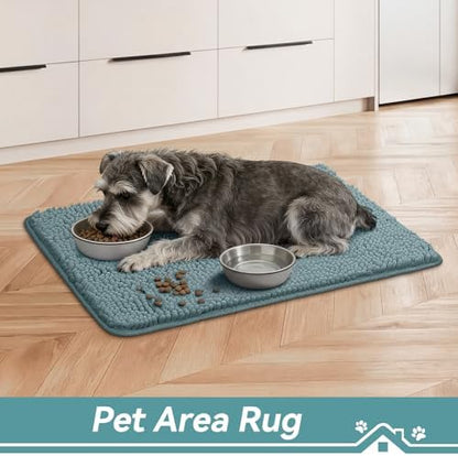 Bcoimo Super Absorbent Dog Door Mat, 30"*20" Anti Slip Mat for Muddy Paws