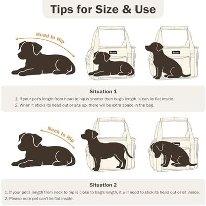 Pawaboo Dog Purse Carrier for Small,Under 9 Lbs