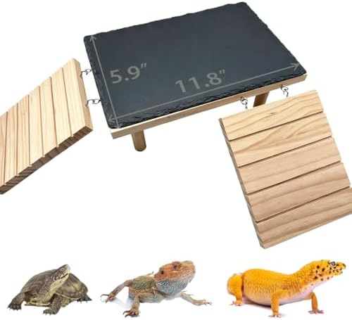 Bearded Dragon Basking Platform Reptile Hideout Climbing Tank Accessories
