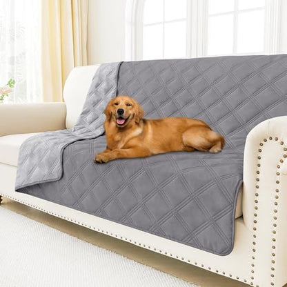 Smiry Waterproof Dog Bed Cover, Reversible Pet Blanket for Sofa Couch