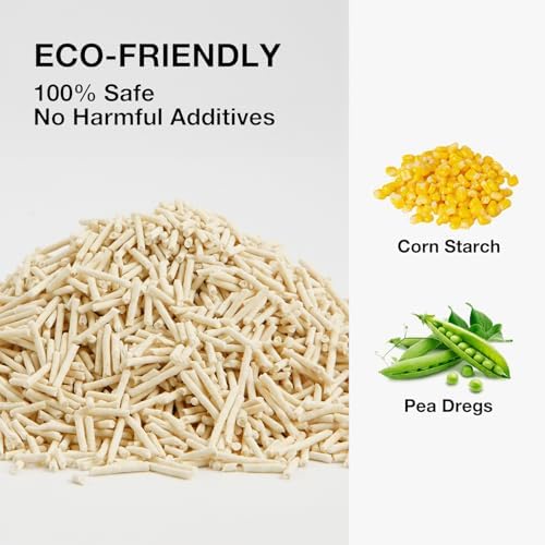 Tofu Cat Litter, Plant-Based Flushable Fast Clumping 33.6 lb, 6 Bags