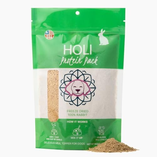HOLI Rabbit Dog Food Topper, Freeze Dried, 4oz