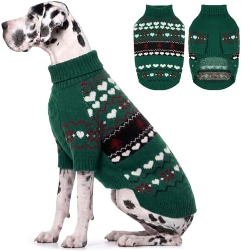 Great Dane Sweater, 4XL Dog Sweater for Extra Large Dogs Winter Walk, XXXXL