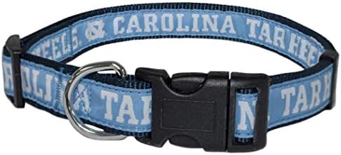 NCAA DOG COLLAR. North Carolina Tar Heels Strong & Adjustable Pet Collar, Small, Team Color