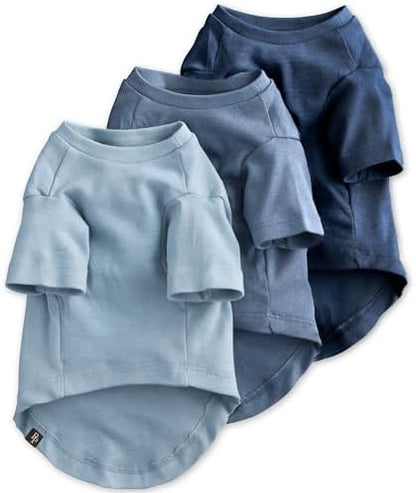 Pet Passion Toby II Dog T-Shirt, 3 Pack, Navy Ombre, XX-Large