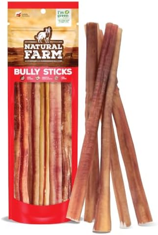 Natural Farm Odor-Free Bully Sticks (12 Inch, 5 Count)