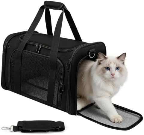 Cat Carrier Soft, Dog Carriers for Small Dog/Large Cat (Up to 16lb)