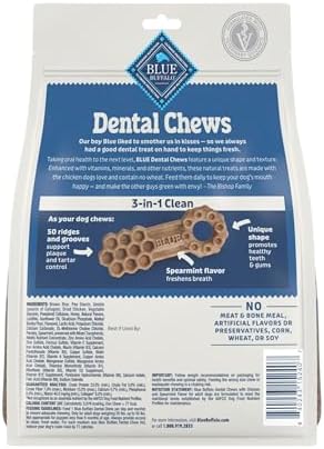 Blue Buffalo Chicken & Spearmint Medium Dental Chews, 11.5 oz, 14 ct