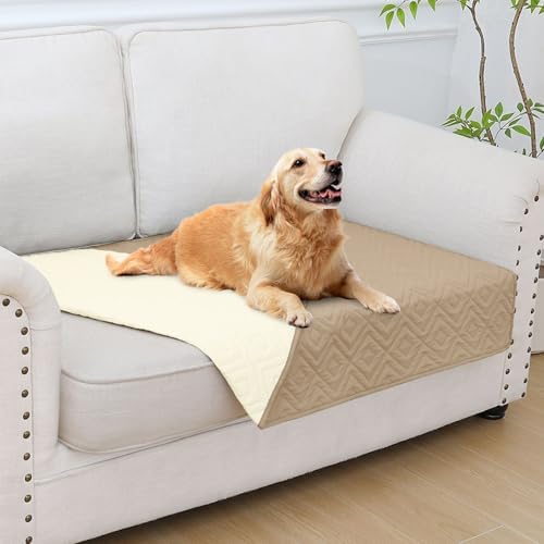 hyha Waterproof Reversible Dog Blanket, Pet Blanket for Sofa Couch