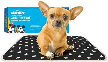 The Green Pet Shop Cool Pet Pad - Extra Small, Disney’s Mickey & Minnie Mouse - Self-Cooling, Pressure Activated Mat for Dogs & Cats from 0-8 lbs - Non-Toxic Gel, No Water Needed