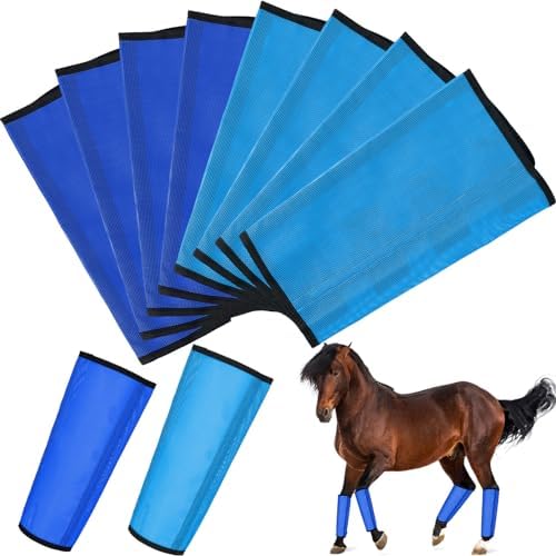 8 Pcs UV Mesh Horse Fly Boots