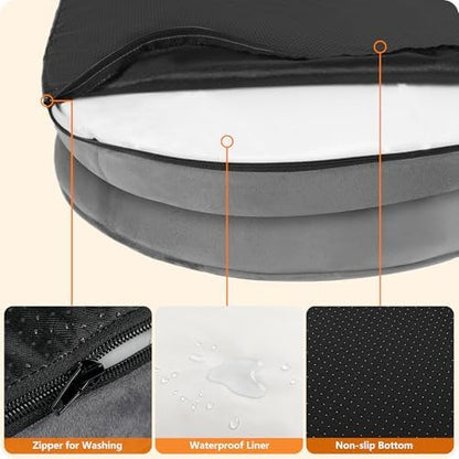 Dwanton Orthopedic Waterproof X-Large Dog Bed Sofa, Gel Memory Foam, 45"