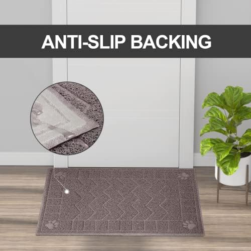 Cat Litter Box Mat, 47" x 35" Large Waterproof Litter Trapping Mat