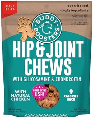 Buddy Biscuits, Hip & Joint Boosters, Soft & Chewy Dog Treats, 5 oz.