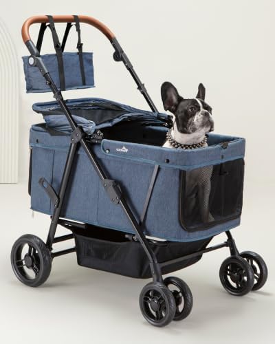 Dog Stroller for Large & Medium Dogs (20–132 lbs), for 2 Small Dogs