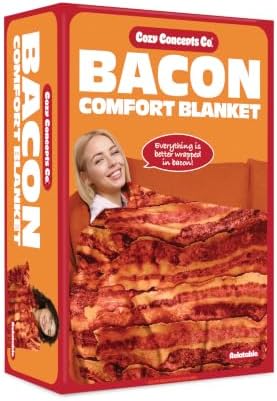 WHAT DO YOU MEME? Cozy Concepts Co. Bacon Comfort Blanket by Relatable