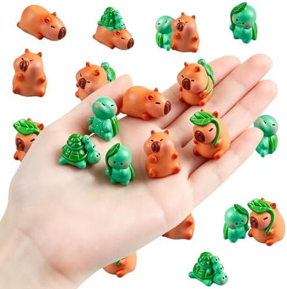 Mini Turtle & Capybara Silicone Molds for DIY Fairy Garden Landscape Decor