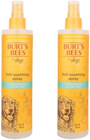 BURT'S BEES FOR PETS Itch Soothing Dog Spray, Honeysuckle Aloe, 10 Oz, 2-Pk