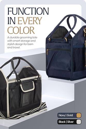 Equinavia Darby Horse Grooming Bag, Collapsible Tote with Strap, One Size