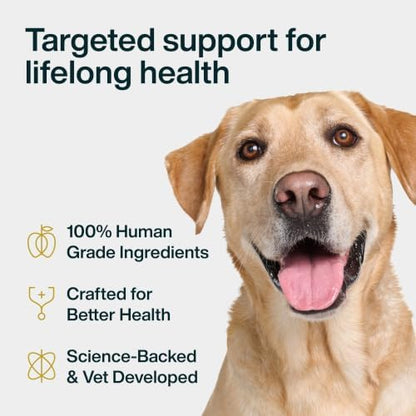 JustFoodForDogs Probiotic Booster Supplements for Dogs, Gut Health - 45 Ct