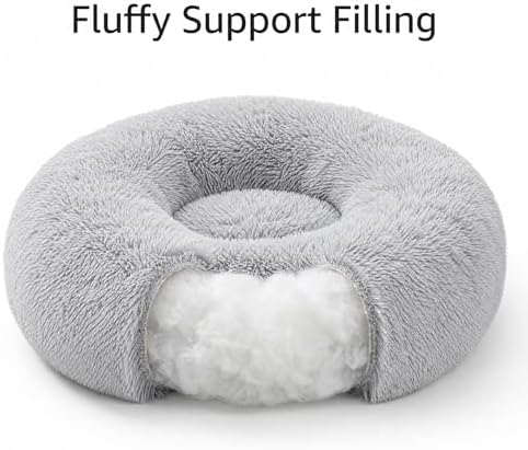 Calming Donut Small Dog Bed for Chihuahua Yorkie Maltese Shih Tzu