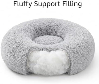 Calming Donut Small Dog Bed for Chihuahua Yorkie Maltese Shih Tzu