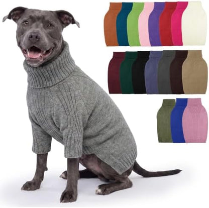 IECOii XL Dog Sweater, Winter Doggy Clothes for Medium Dogs Girl Boy