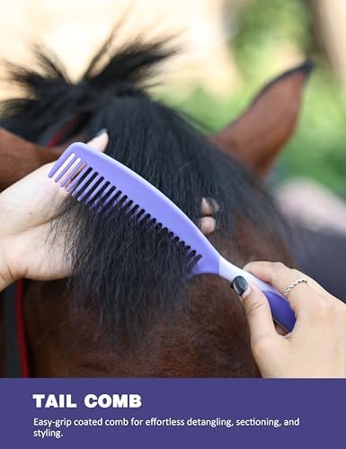 11-Piece Horse Grooming Kit with Waterproof Tote Sugar Taro