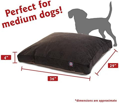 Majestic Pet Villa Rectangle Dog Bed Washable – Non Slip Comfy Pet Bed – Crate Bed with Removable Washable Cover – Kennel Bed for Sleeping, Polyester Fiber, Medium, Storm