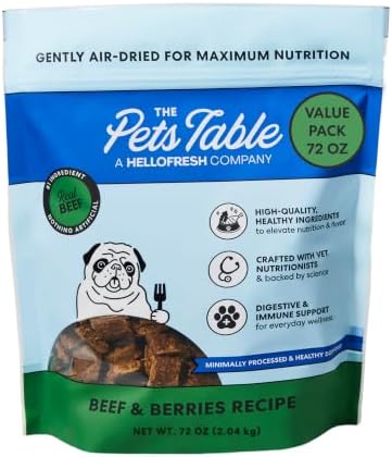 The Pets Table Air Dried Dog Food, Beef & Berries, 4.5 lb (72 Oz)
