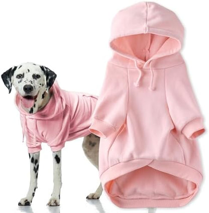 Pet Passion Rocky II Dog Hoodie, Pink, Large