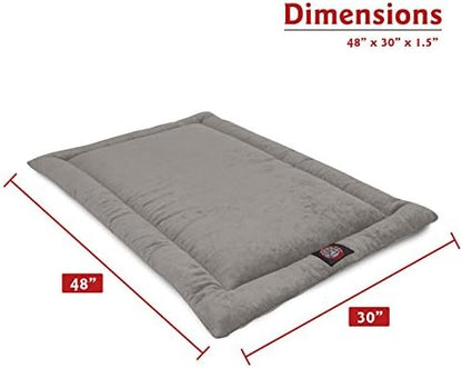 Majestic Pet Dog Crate Mat - Machine Washable Soft Plush Pet Bed Pad for Crates & Kennels | USA Crafted | 48"x30" Villa Vintage
