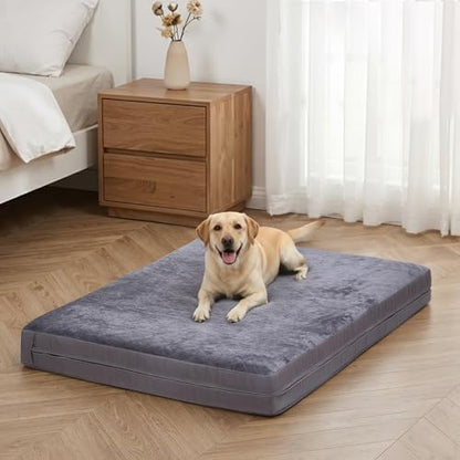 XXXL Waterproof Dog Bed for Crate, Washable Reversible Large Pads, 53x36