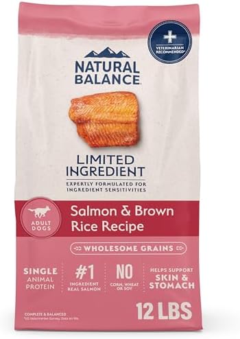 Natural Balance Limited Ingredient, Salmon & Brown Rice, 12 lb