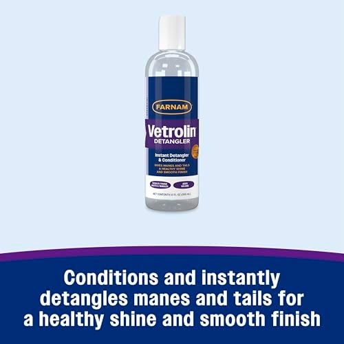 Farnam Vetrolin Detangler and Conditioner for Horse Manes and Tails, 12 Oz