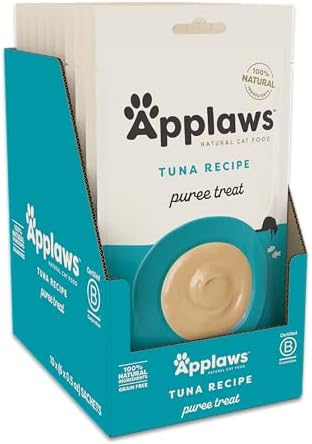 Applaws Tuna Puree Lickable Cat Treats 60-Pack 0.5 oz Sachets