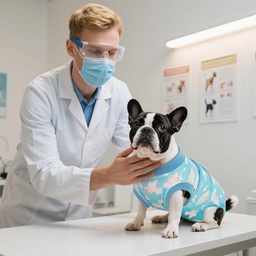Kuoser Recovery Suit for Dogs Cats, Soft Dog Surgery Suit Female Male Spay