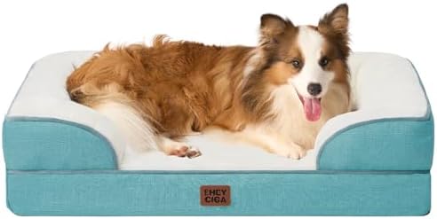 EHEYCIGA Orthopedic Dog Beds Large Sized Dog, Waterproof Washable Pet Bed